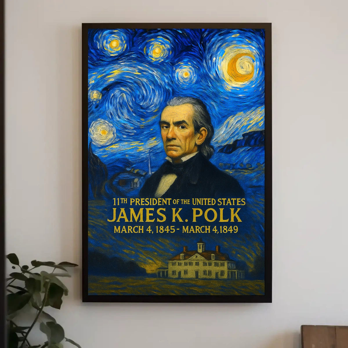 James K. Polk 11th President of the United States Presidential Masterpiece Series Poster