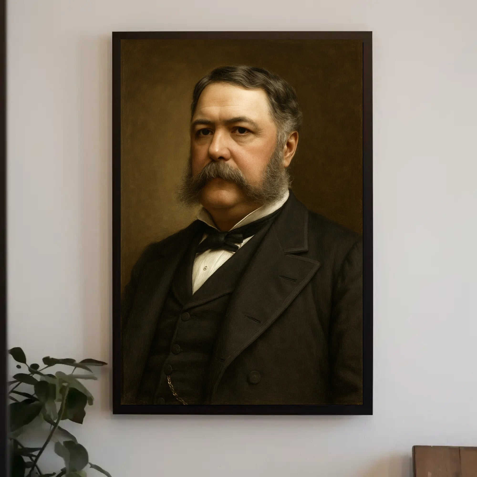 Distinguished Gentleman Portrait in Historical or Presidential Poster