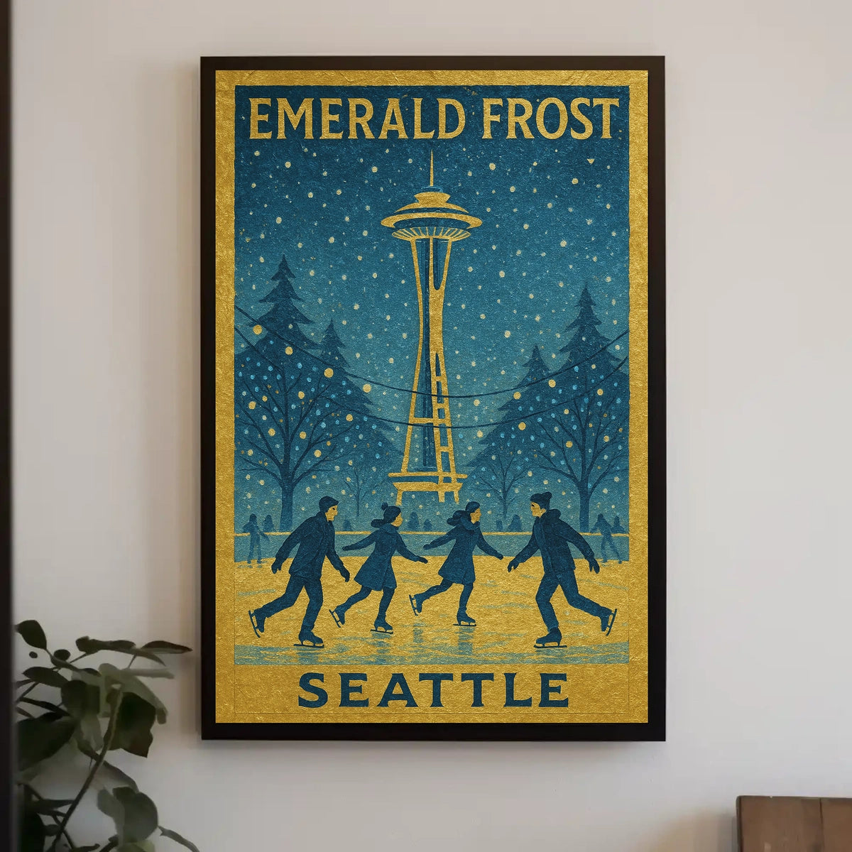 Emerald Frost Seattle Poster