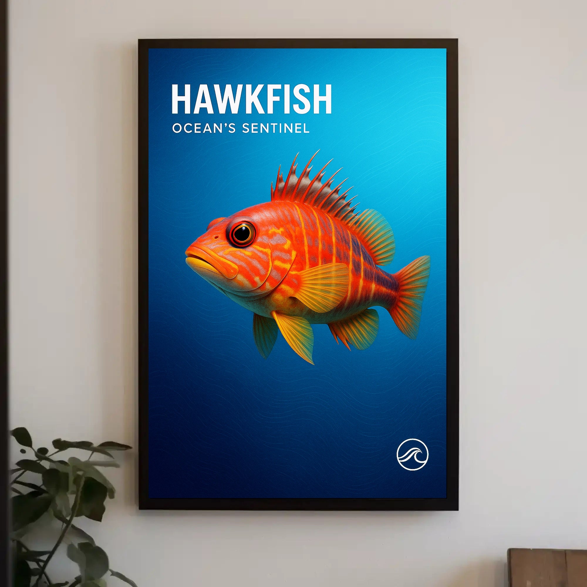 Hawkfish Ocean's Sentinel Poster PosterGoat