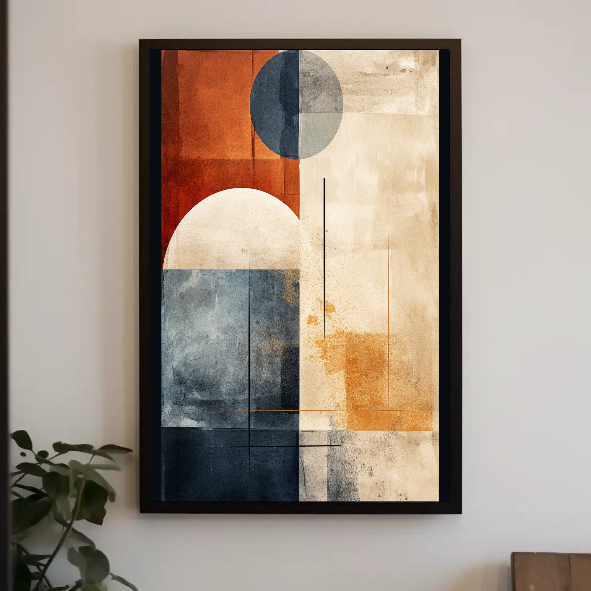 Abstract Geometric Harmony Abstract Poster