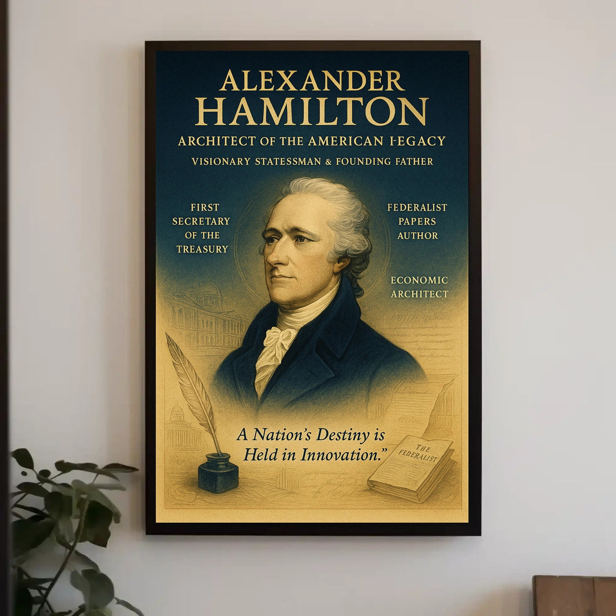 Alexander Hamilton Architect of the American Legacy Poster
