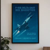 F-106 Delta Dart Six Shooter Poster
