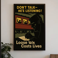 Loose Talk Costs Lives Poster