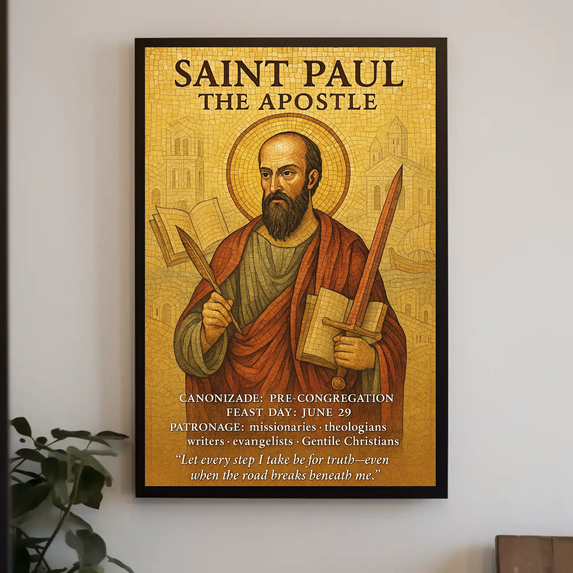 Saint Paul the Apostle Poster PosterGoat