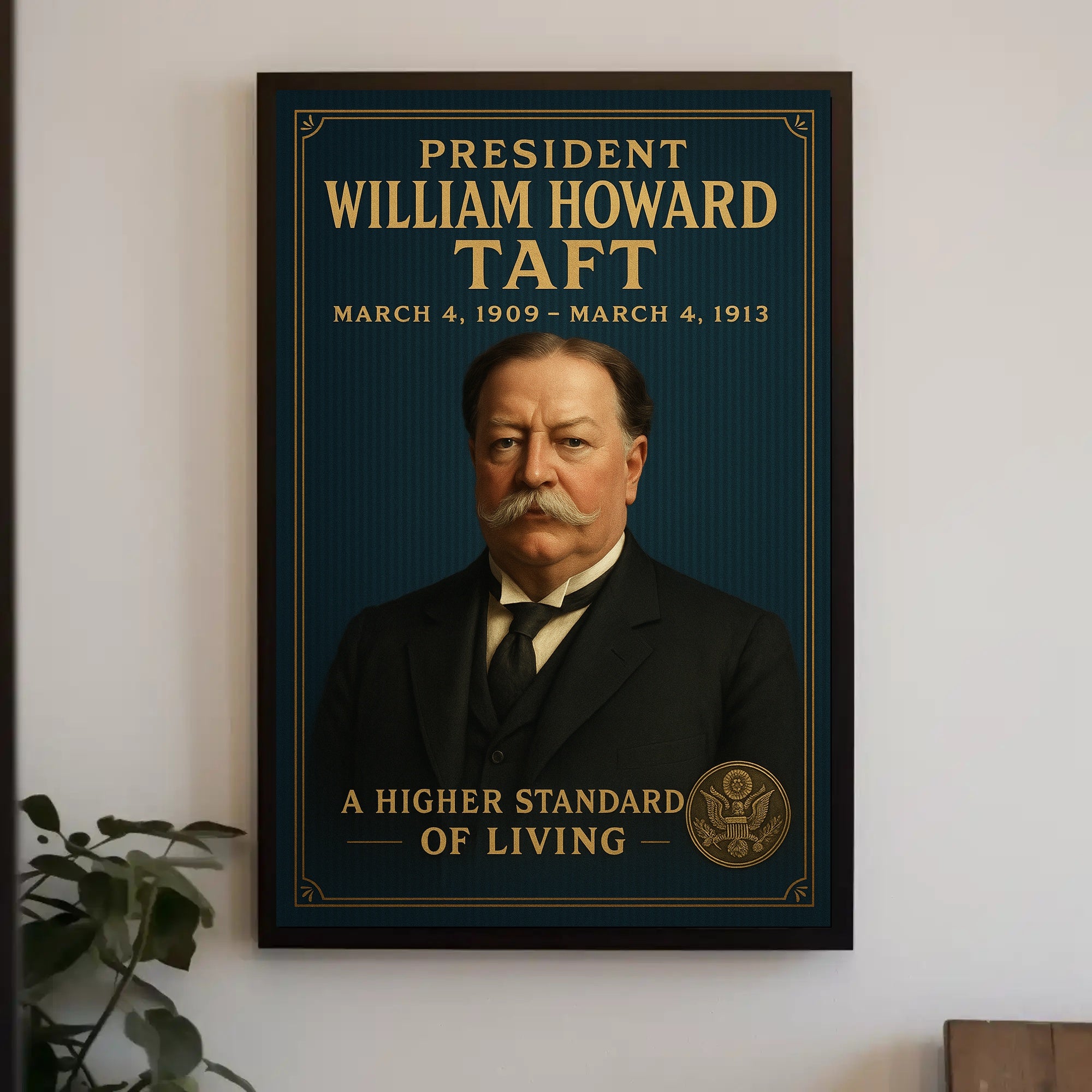 William Howard Taft Vintage Presidential Historical or Presidential Poster