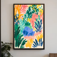 Vibrant Abstract Expressionism Poster for Artistic Home Decor