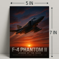 F-4 Phantom II Legend of the Skies Poster PosterGoat