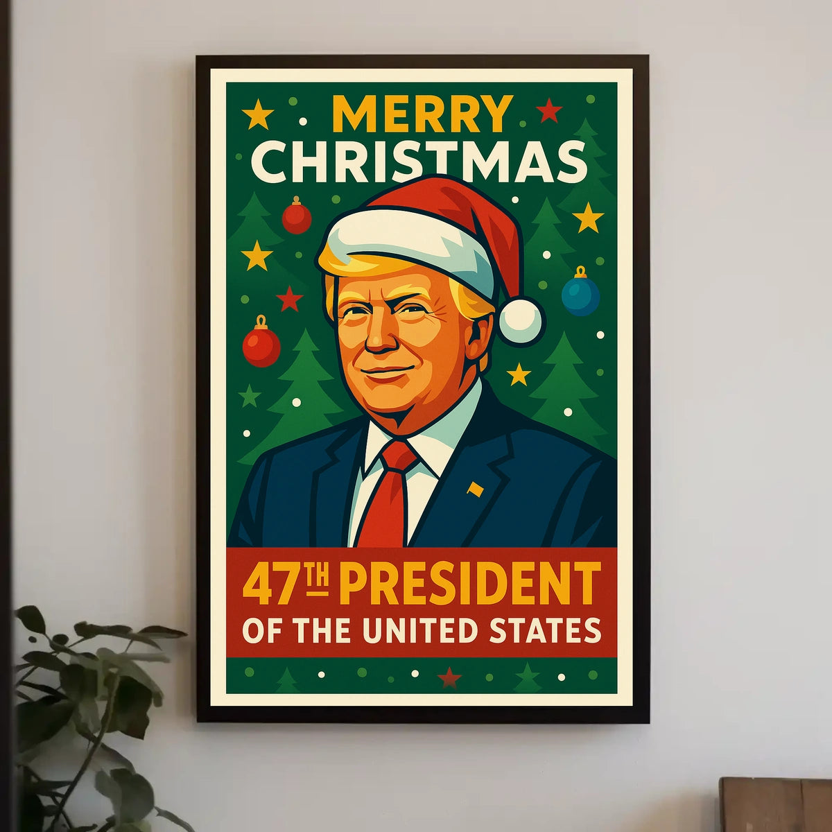 Merry Christmas 47Th President Poster