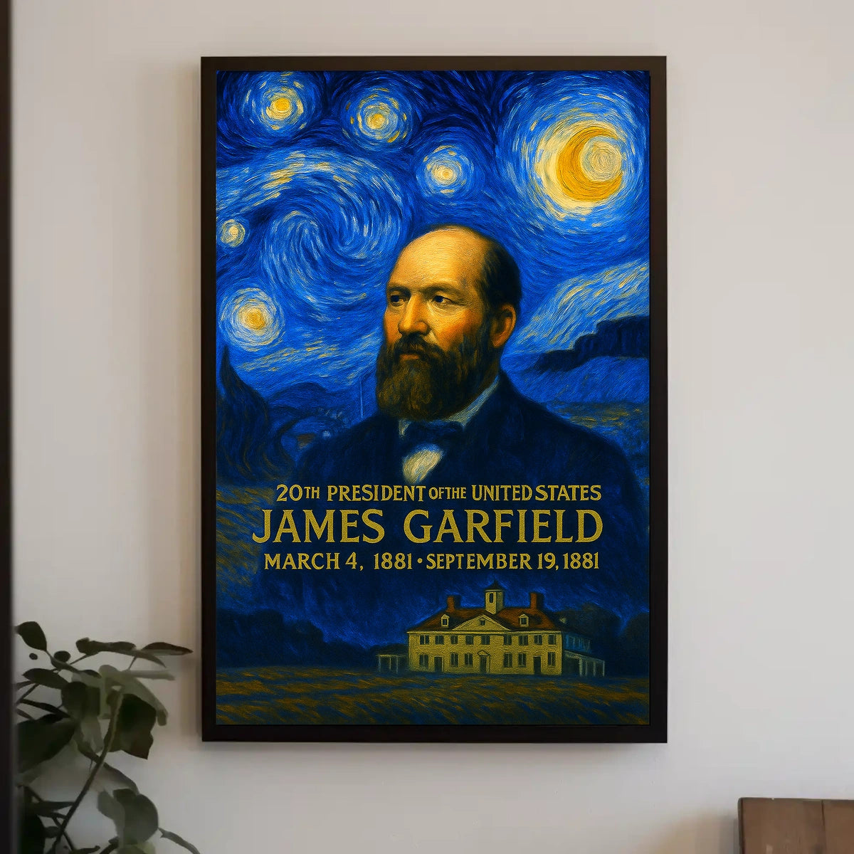 James A. Garfield 20th President of the United States Presidential Masterpiece Series Poster