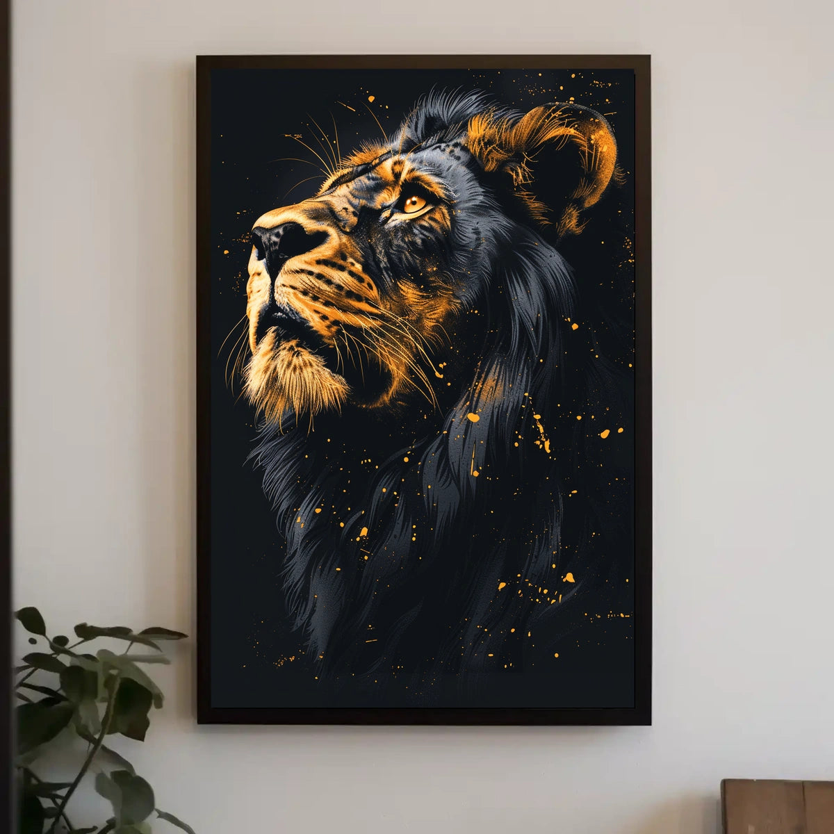 Majestic Lion Portrait Poster