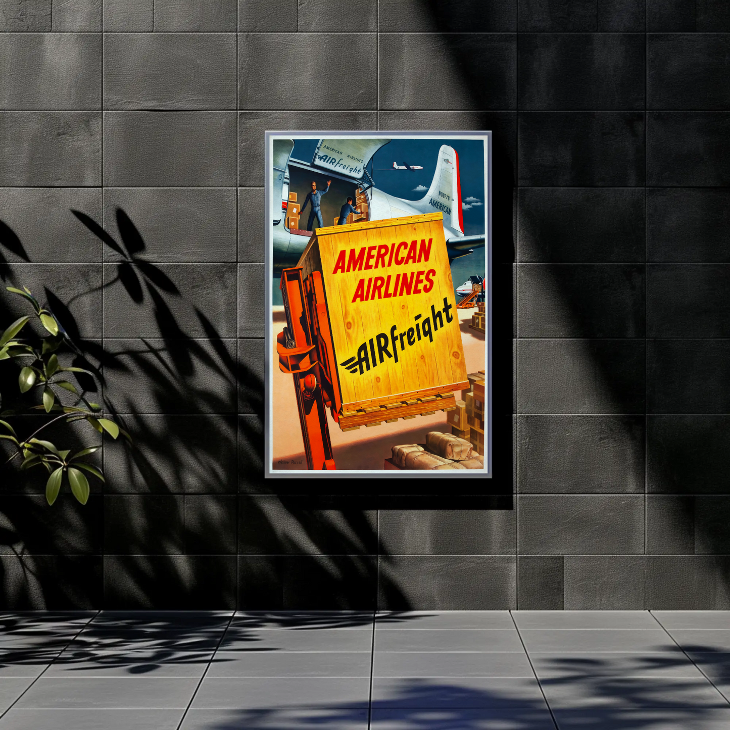 American Airlines Air Freight Poster