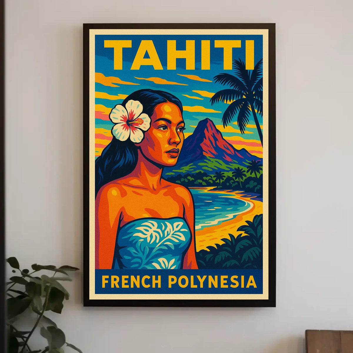 Tahiti French Polynesia Poster