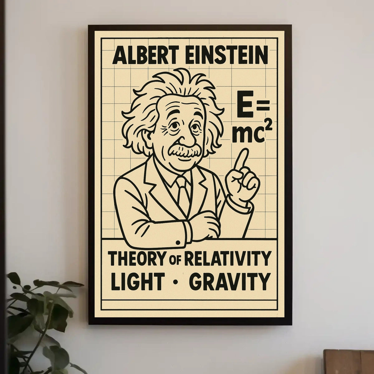 Albert Einstein Theory Of Relativity Poster