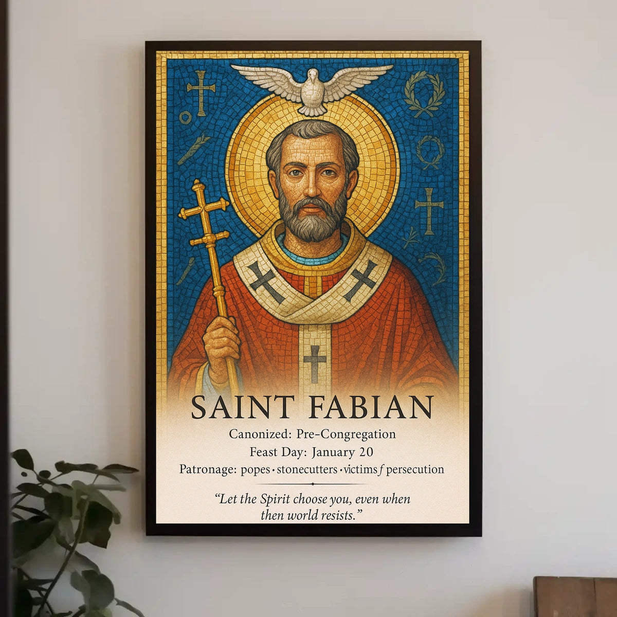 Saint Fabian Poster