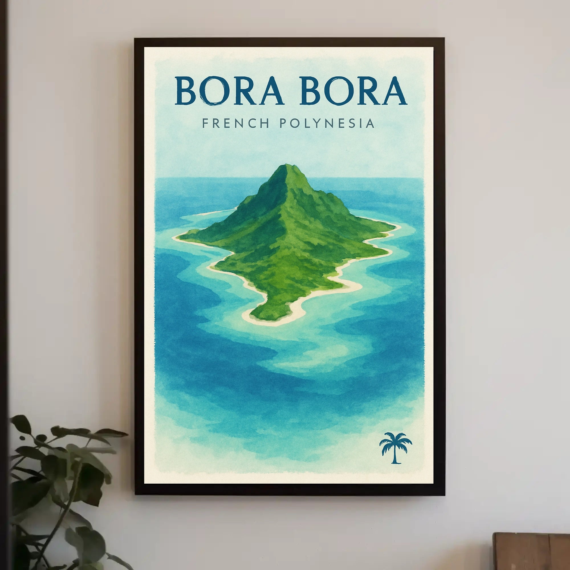 Bora Bora Tropical Island Travel Poster PosterGoat