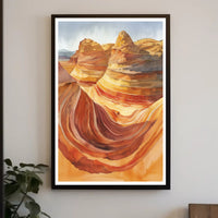 Desert Waves Poster PosterGoat