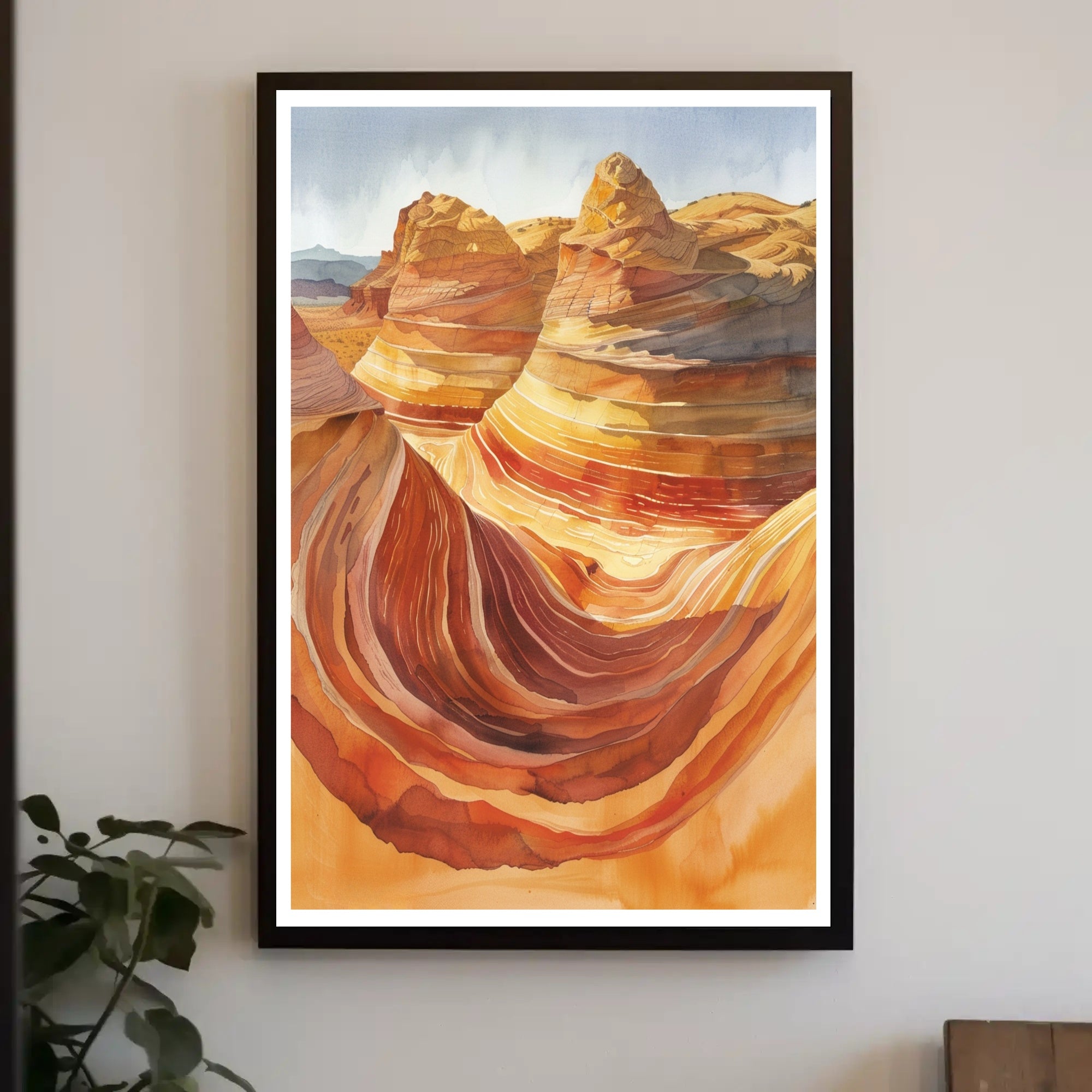 Desert Waves Poster PosterGoat