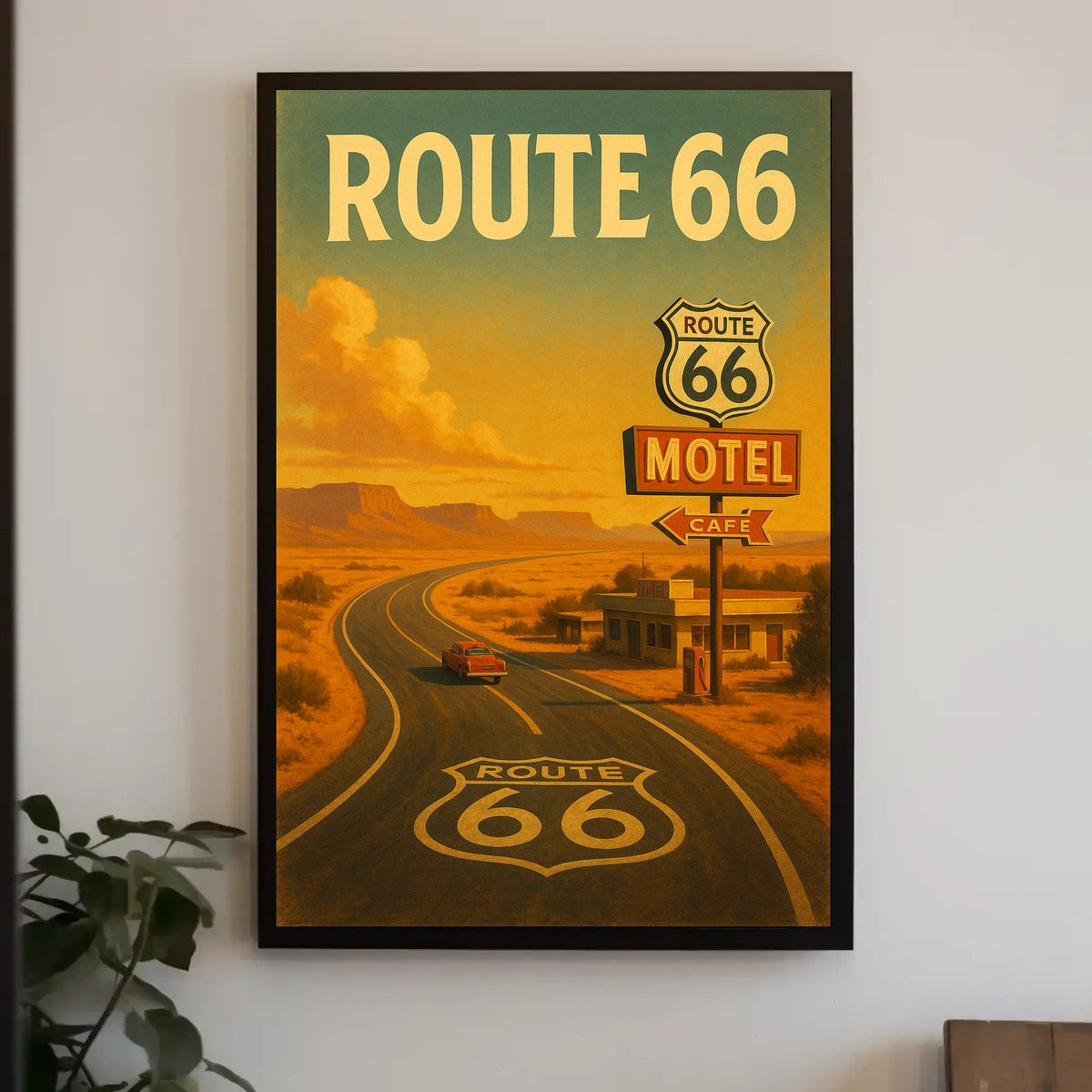 Route 66 Adventure Poster