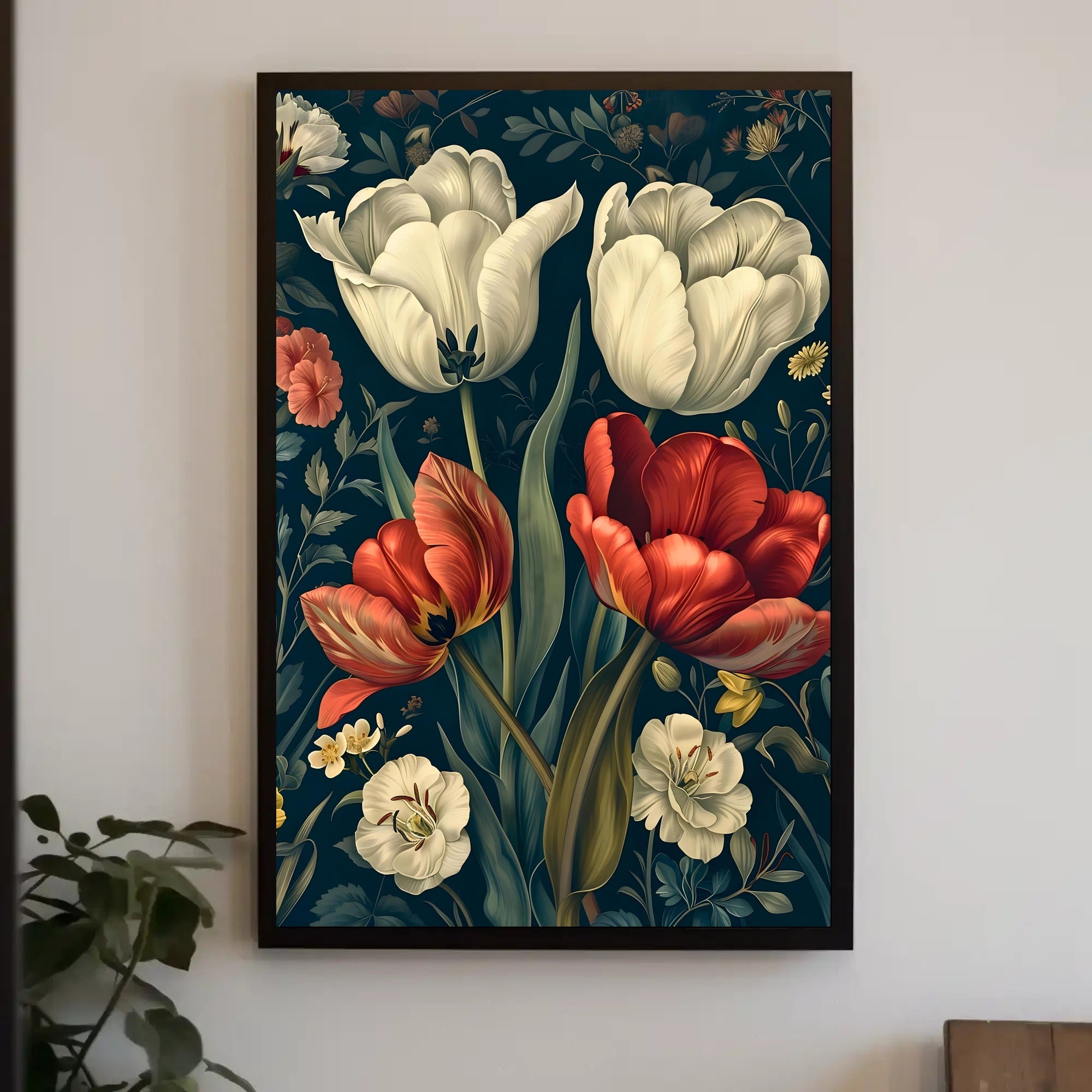 Vibrant Floral Elegance Wall Art Print