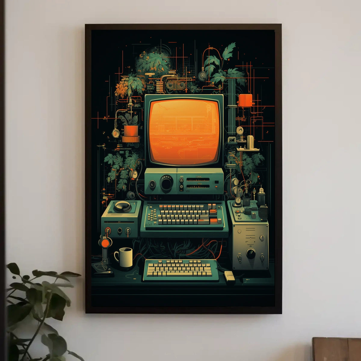 Retro Tech Fusion Poster
