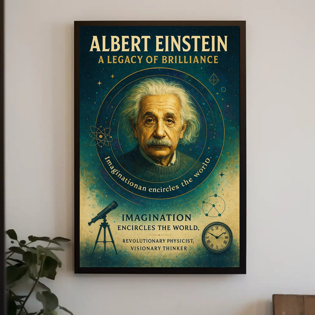 Albert Einstein A Legacy of Brilliance Poster