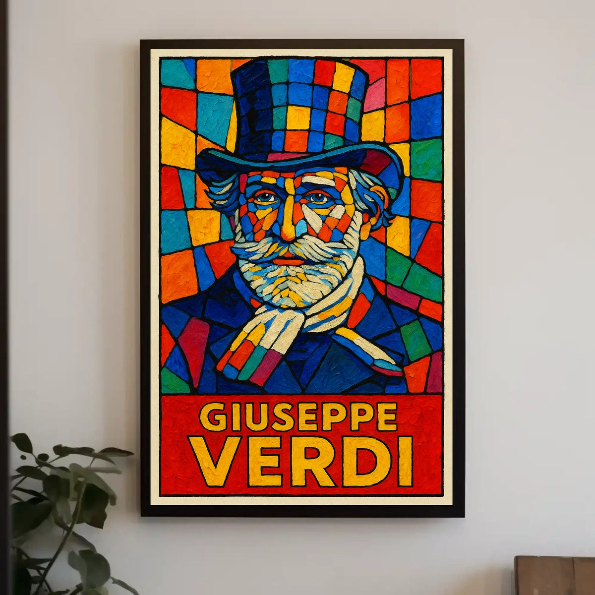 Giuseppe Verdi A Vibrant Tribute Poster
