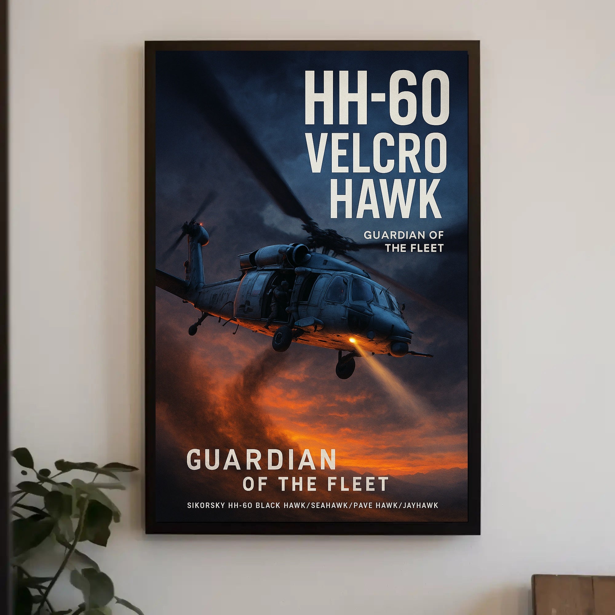HH-60 Velcro Hawk Poster PosterGoat