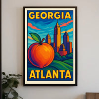 Georgia Atlanta Skyline Poster