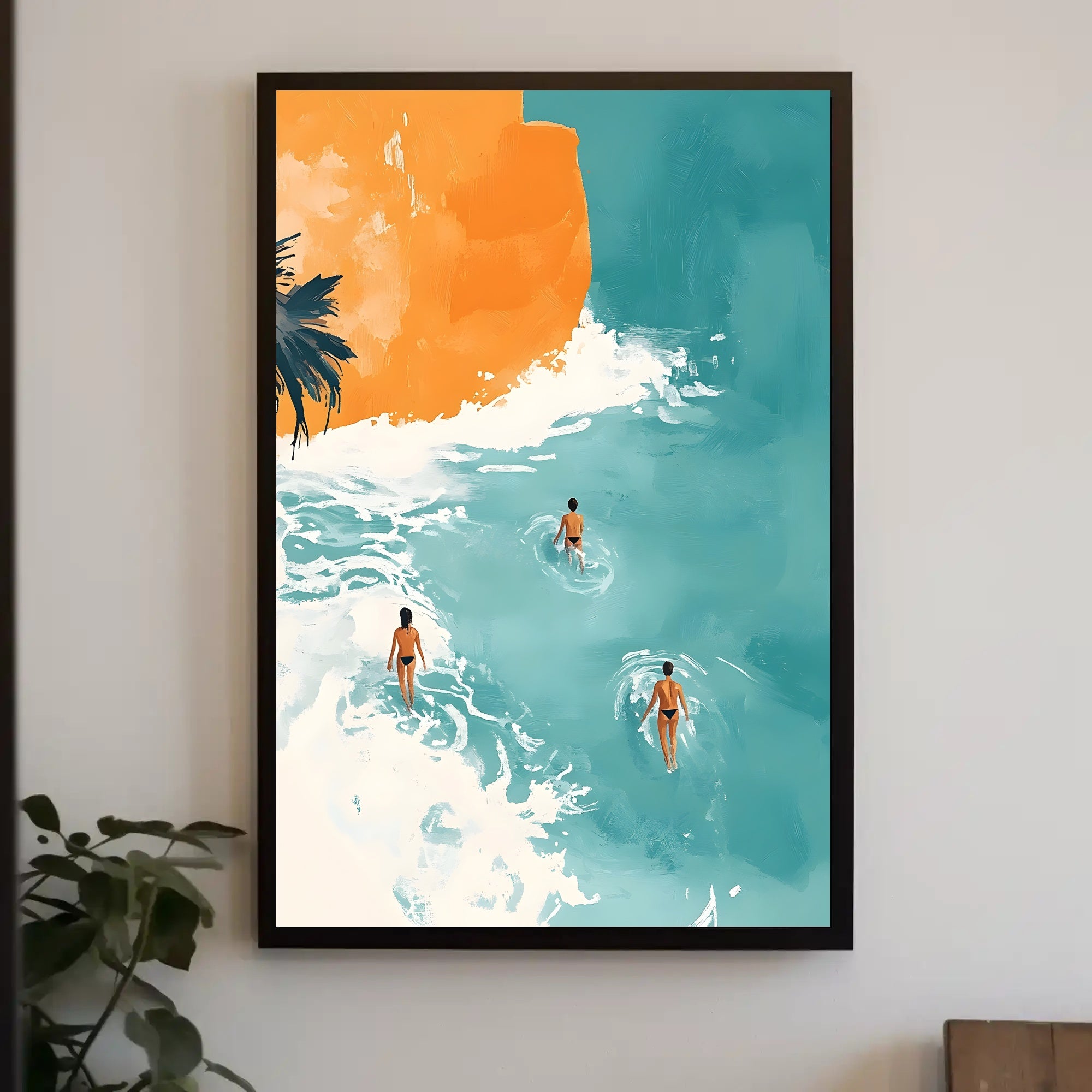 Beachside Serenity Calming Wall Art Poster Print