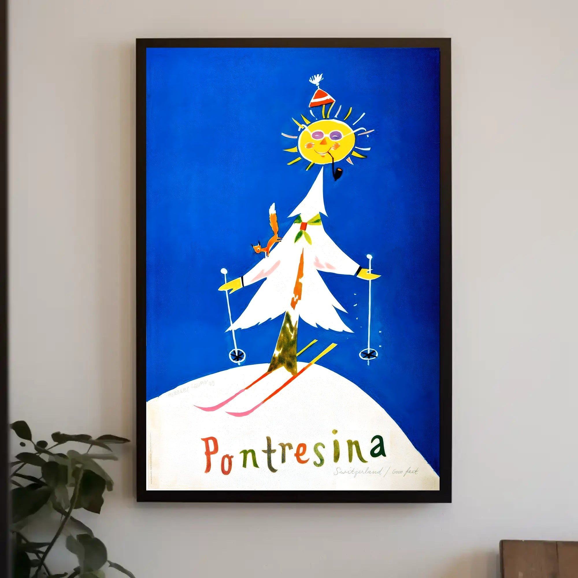 Pontresina Winter Wonderland Poster PosterGoat