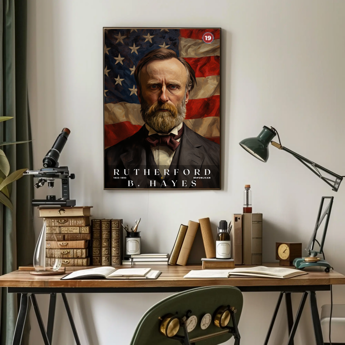 Rutherford B. Hayes 19th President Of The United States Portrait