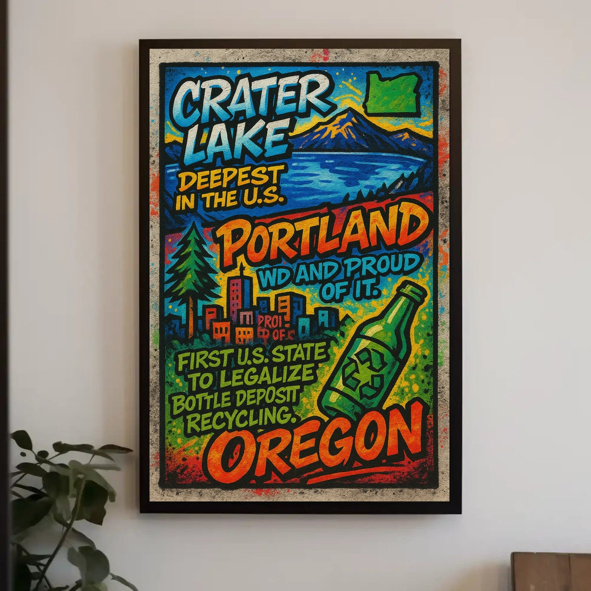 Oregon Highlights Poster
