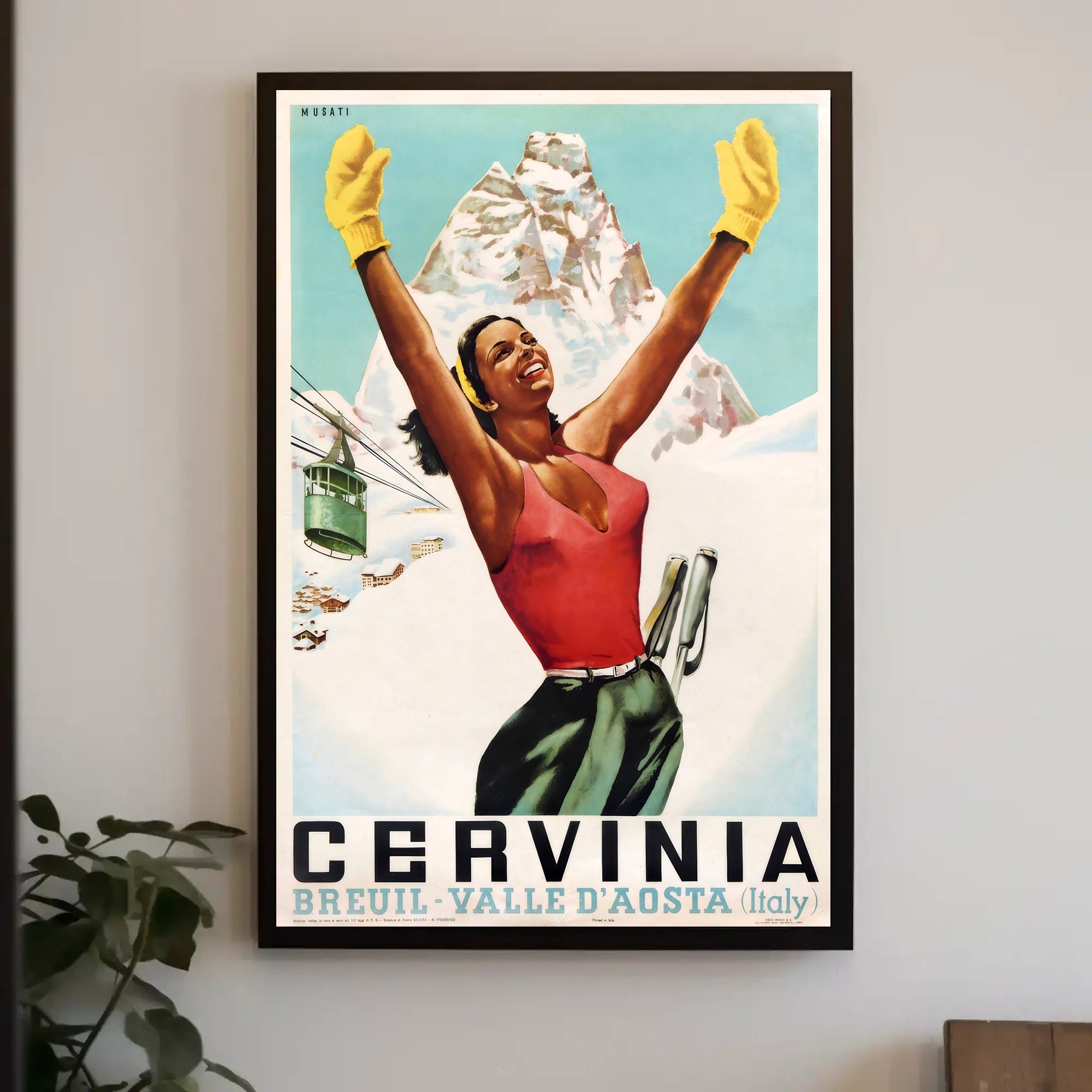 Embrace the Adventure at Cervinia Poster PosterGoat