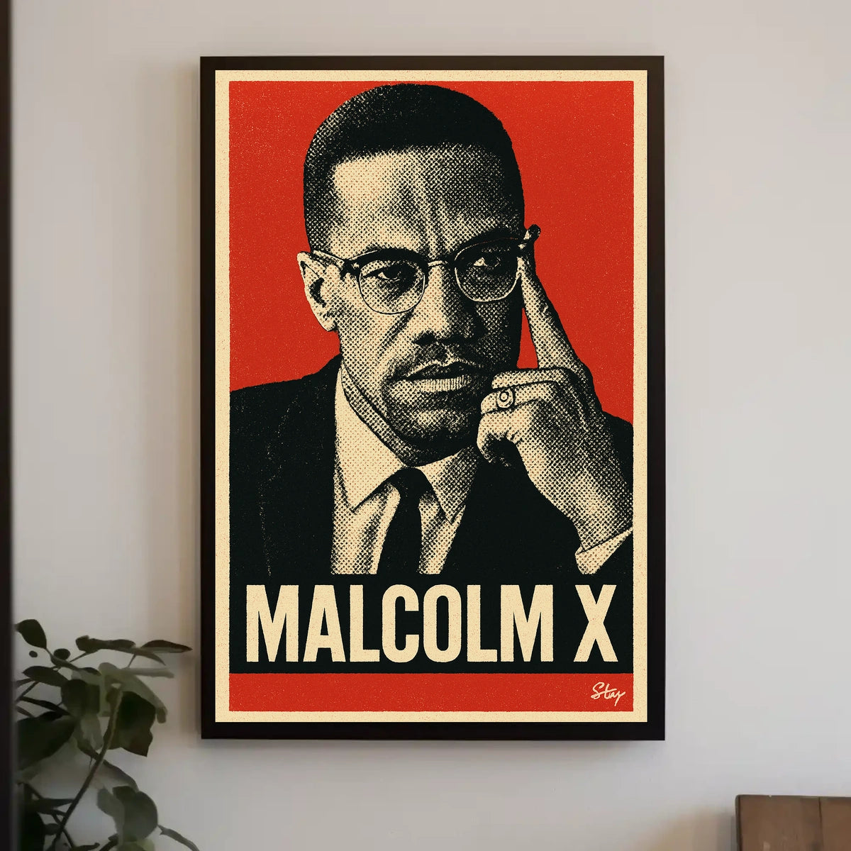 Malcolm X Iconic Leader Poster