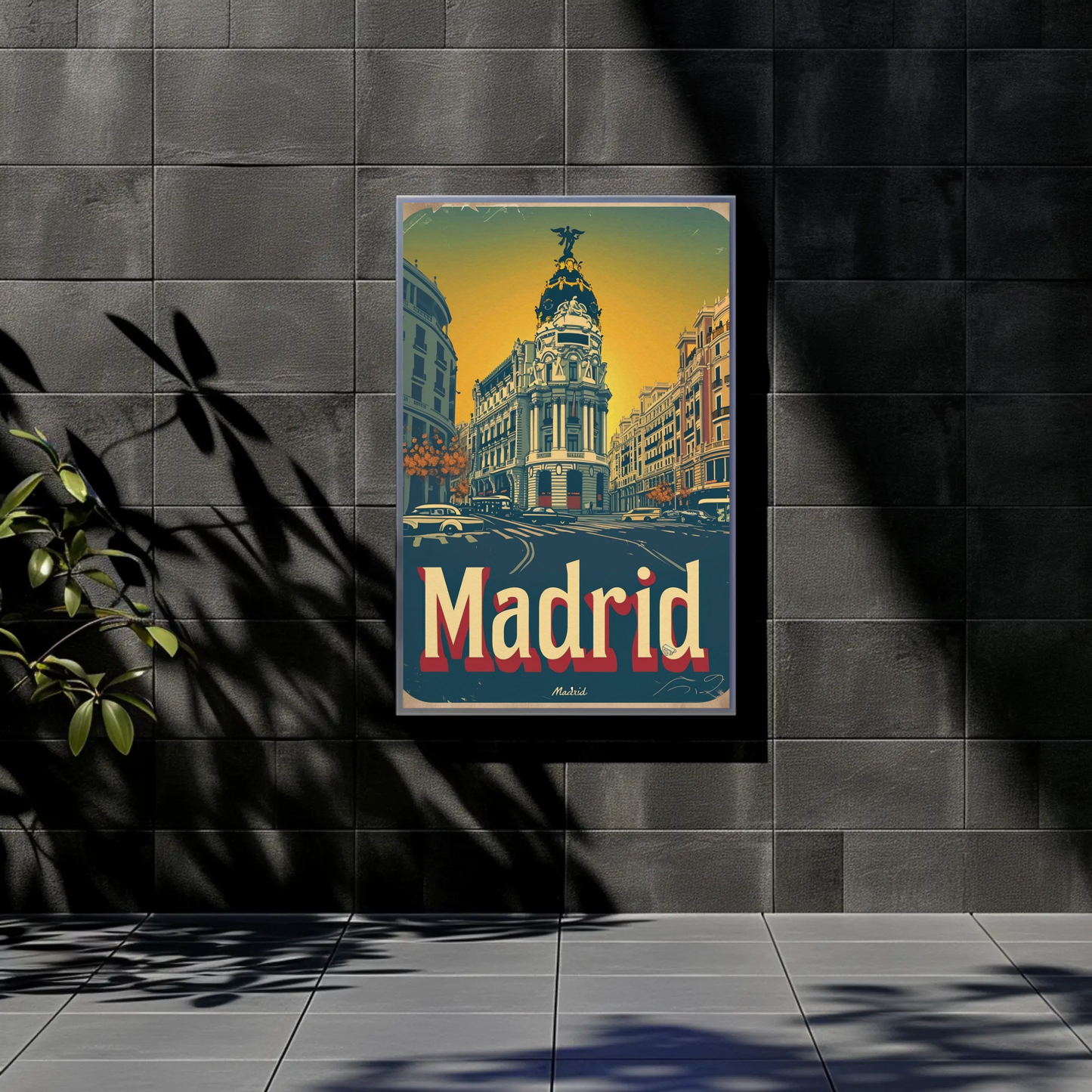 Madrid Vintage Poster