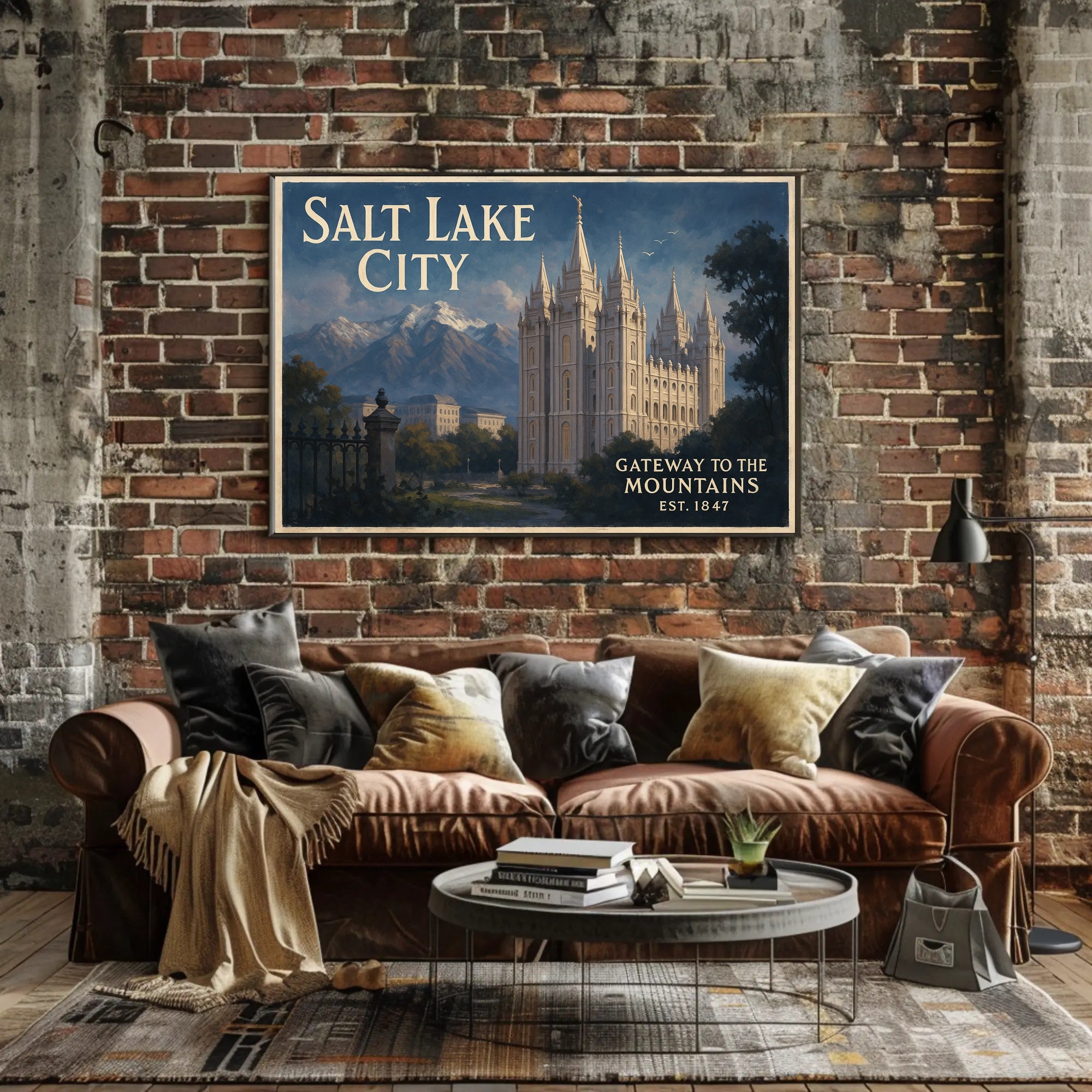 Salt Lake City Gateway to the Mountains Poster