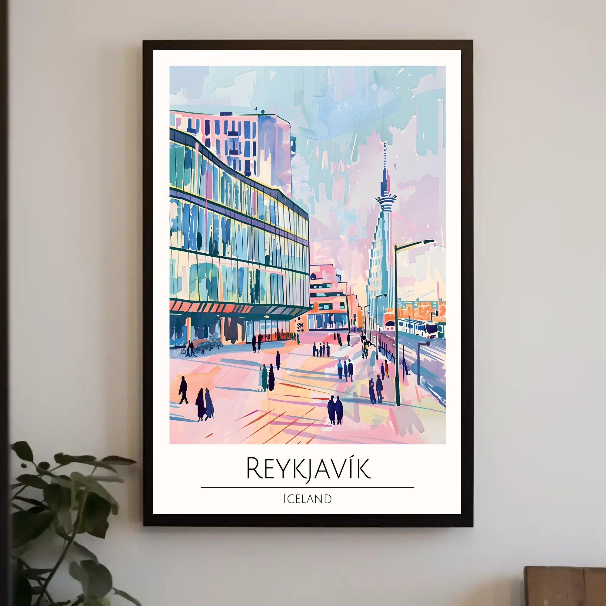 Vibrant Reykjavik Poster PosterGoat