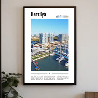 Herzliya Marina Escape: Inviting Urban Travel Poster PosterGoat