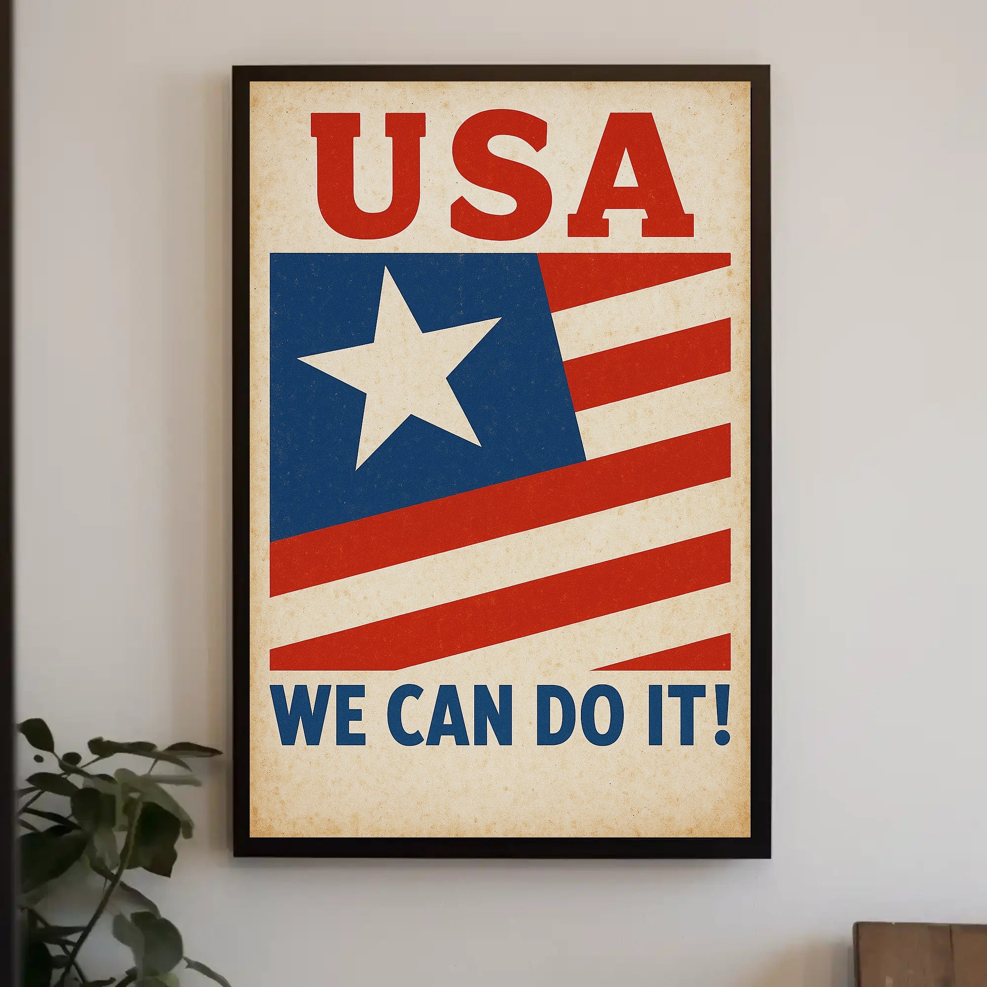 Patriotic Encouragement Poster PosterGoat