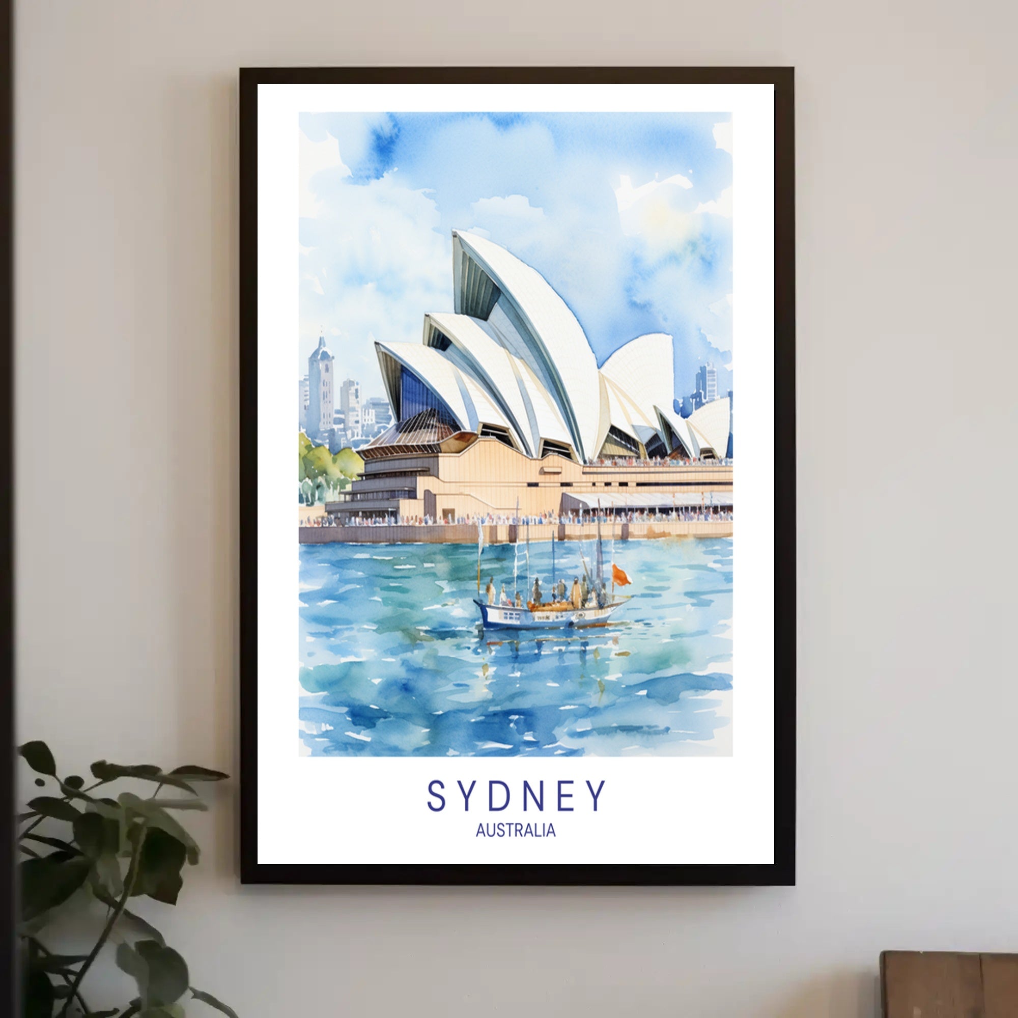 Sydney Opera House Illustration Poster PosterGoat