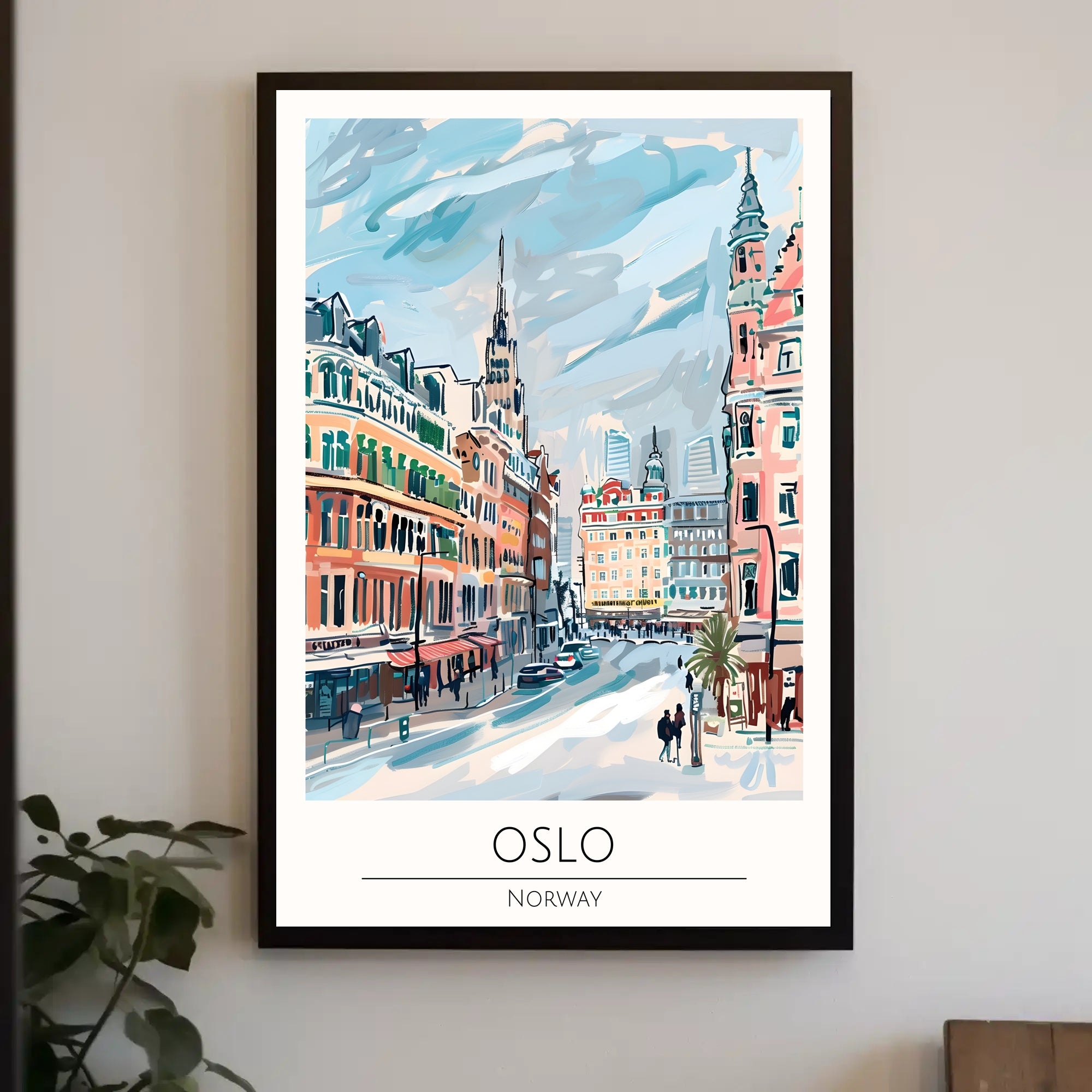 Oslo Cityscape Poster PosterGoat