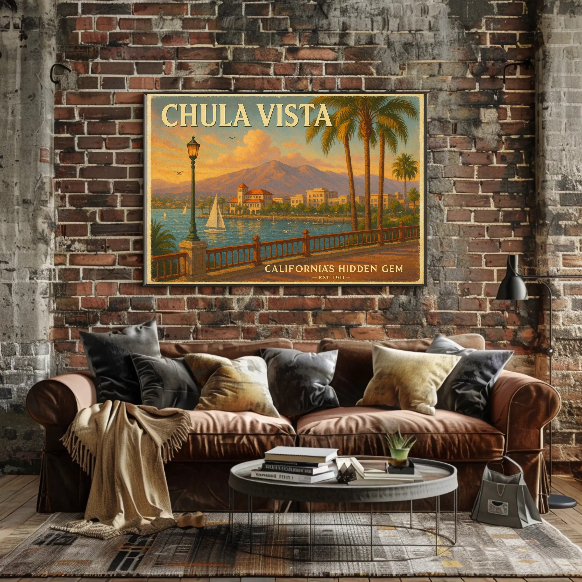 Chula Vista Scenic Travel Poster Art Print