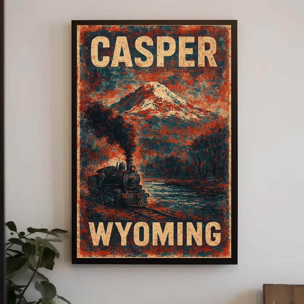 Casper, Wyoming Scenic Railway Journey Poster