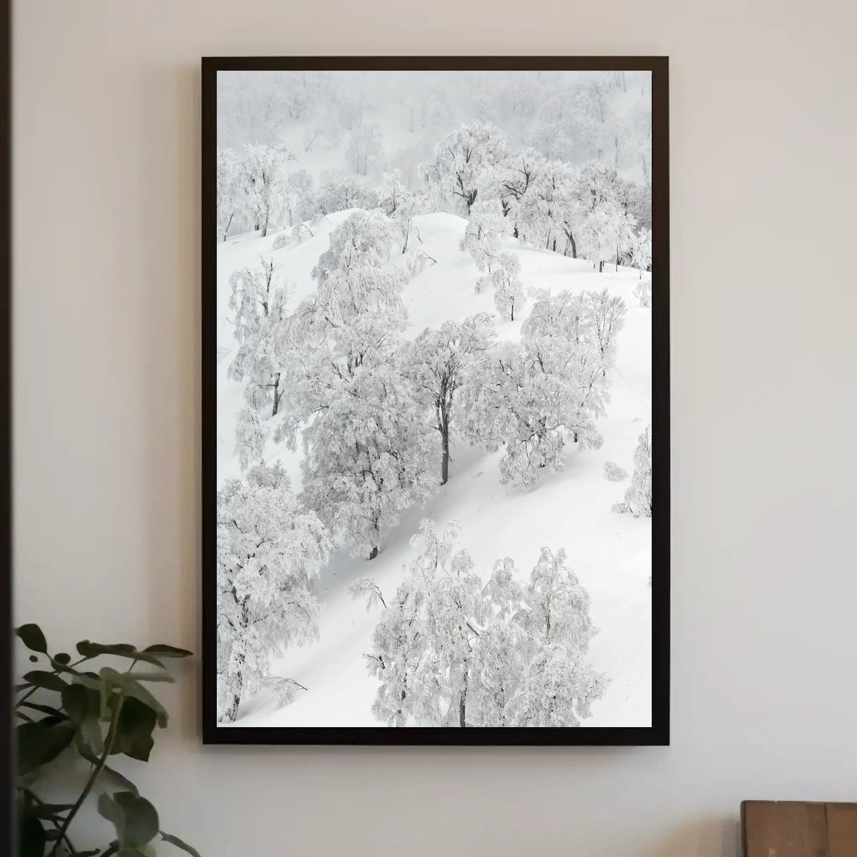 Serene Winter Wonderland Photorealistic National Park Poster