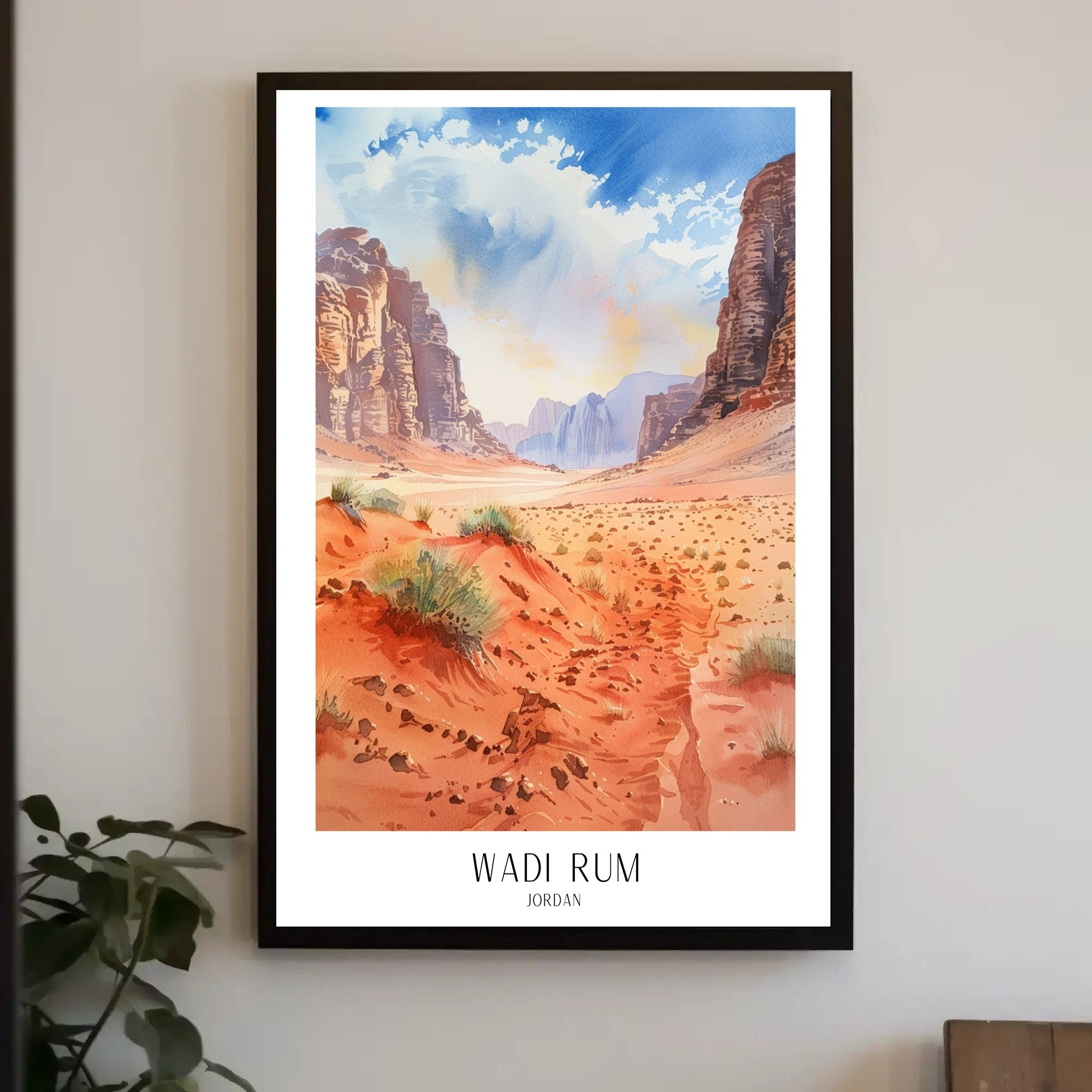Wadi Rum Desert Adventure Art Travel Poster PosterGoat