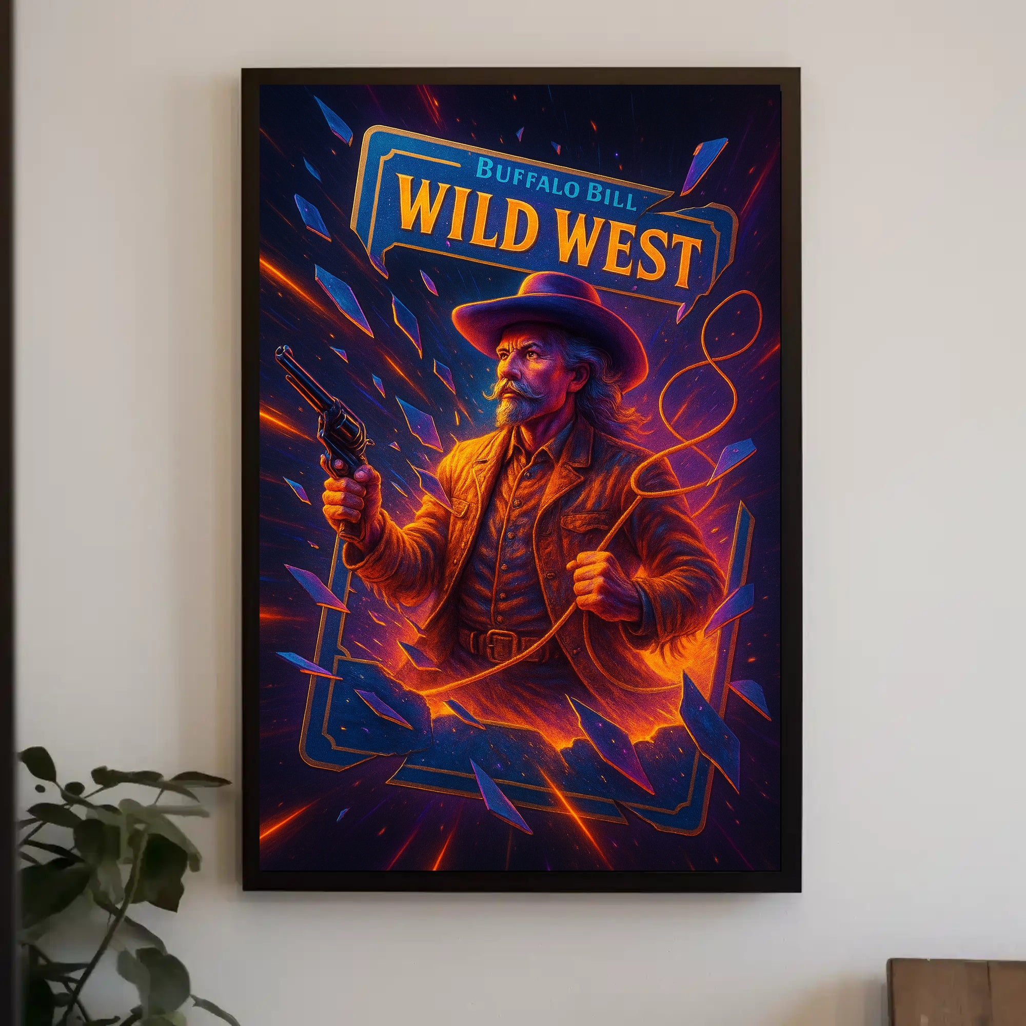 Buffalo Bill Wild West Wall Art Print PosterGoat