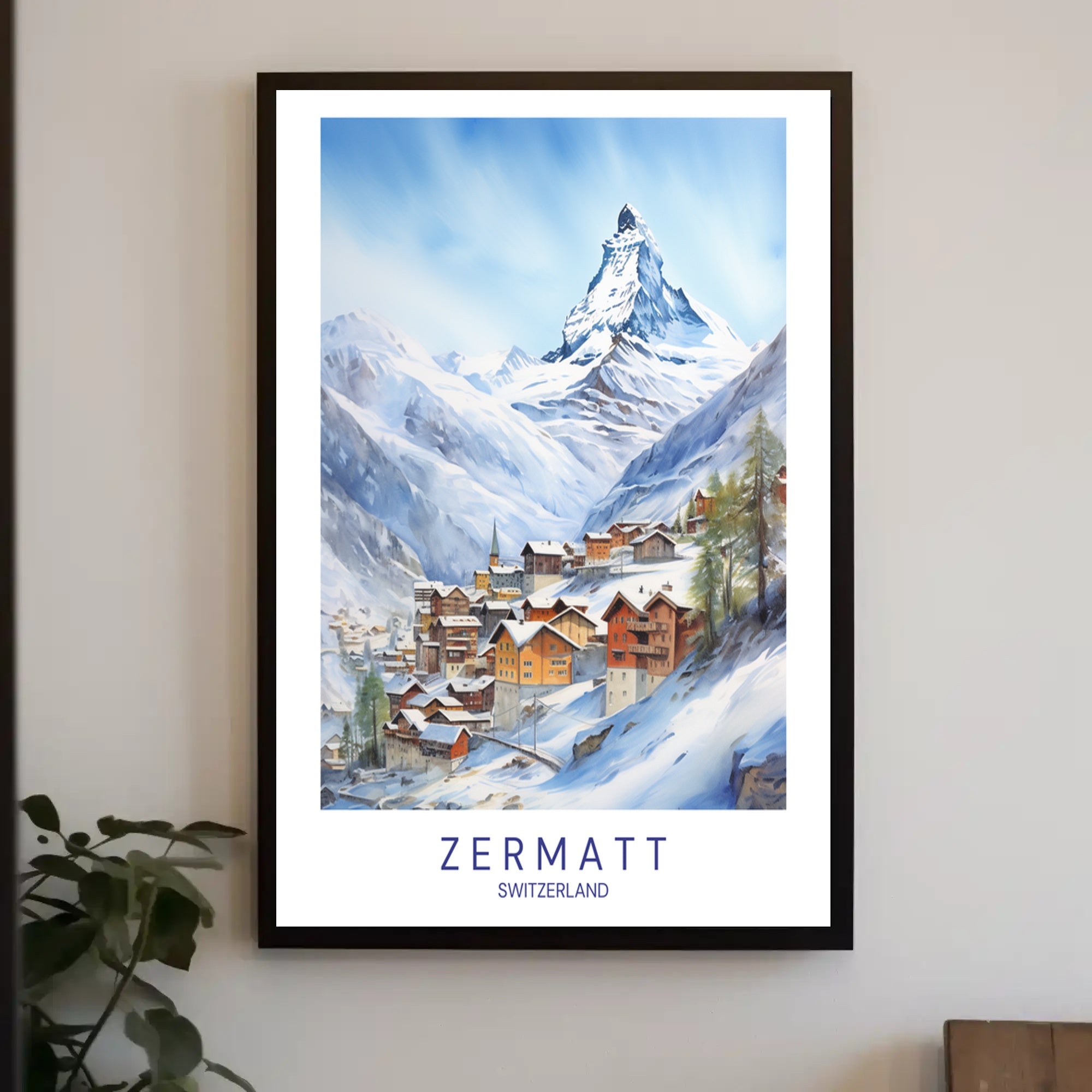 Serene Winter in Zermatt Poster PosterGoat