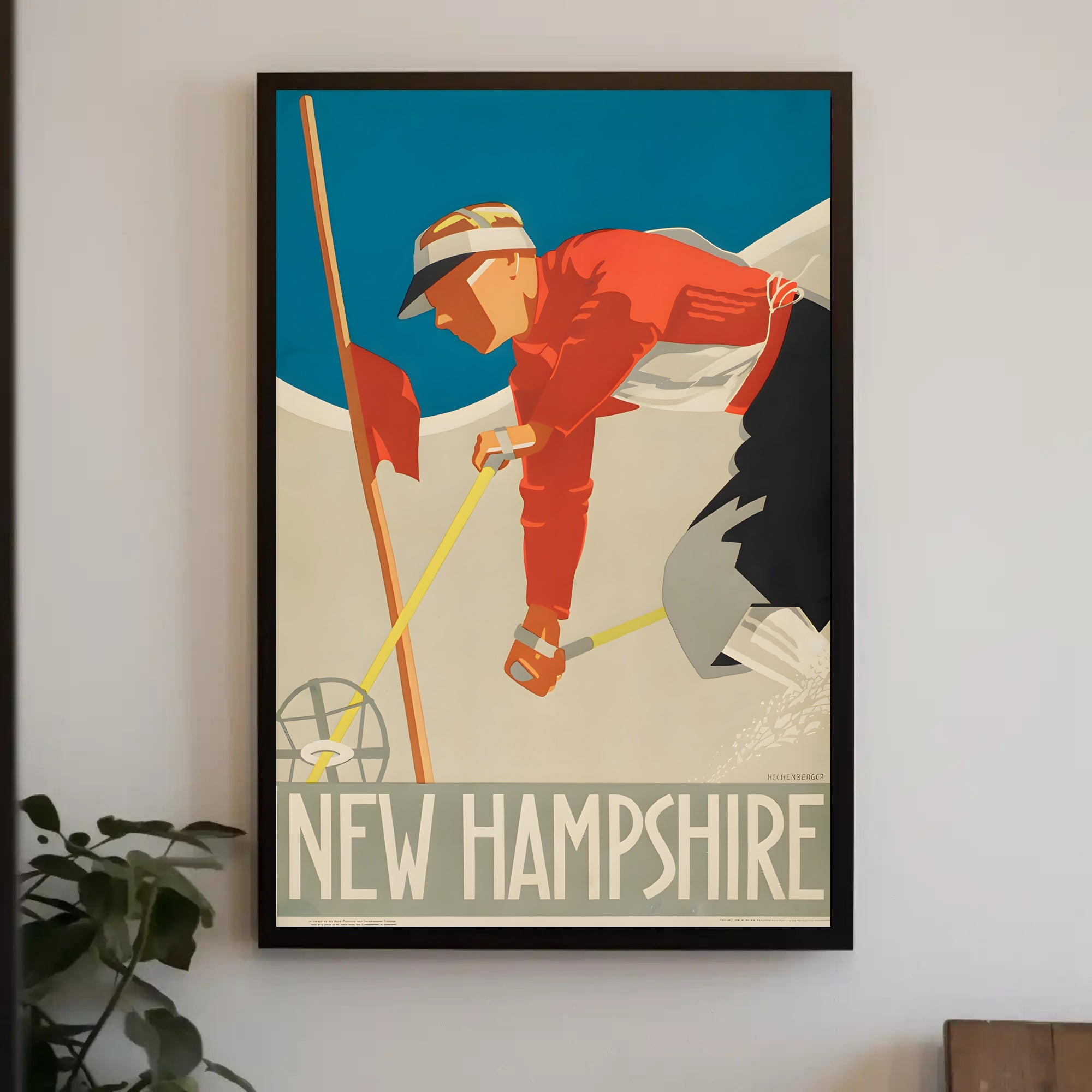 New Hampshire Ski Adventure Vintage Sports Poster PosterGoat