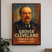 Grover Cleveland Presidential Terms Poster